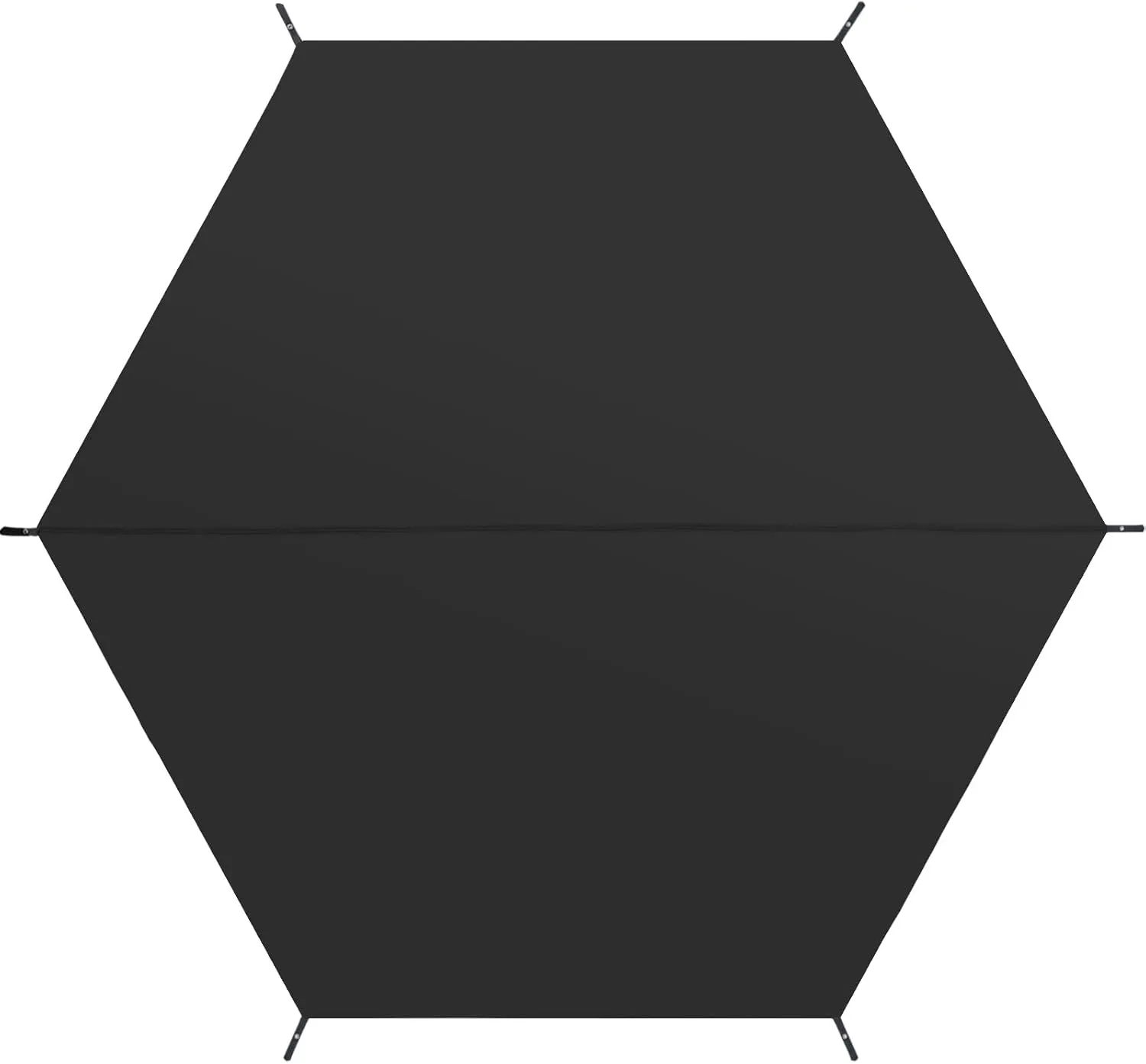 MASTERCANOPY Hexagonal Tent Footprint, 12x12FT Camping Footprint with Storage Bag
