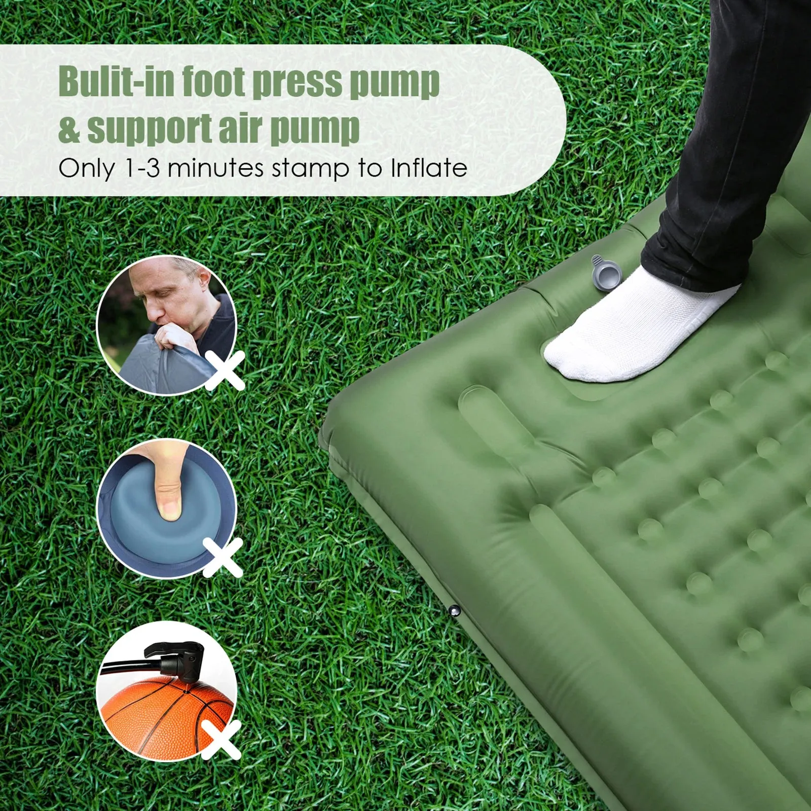 matelas gonflable épais pour camping randonnée et voyage