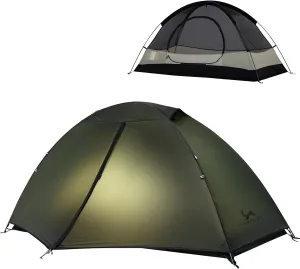 MC TOMOUNT Backpacking Tent 2 Person Tent Waterproof Lightweight Tent for Outdoor Camping Hiking