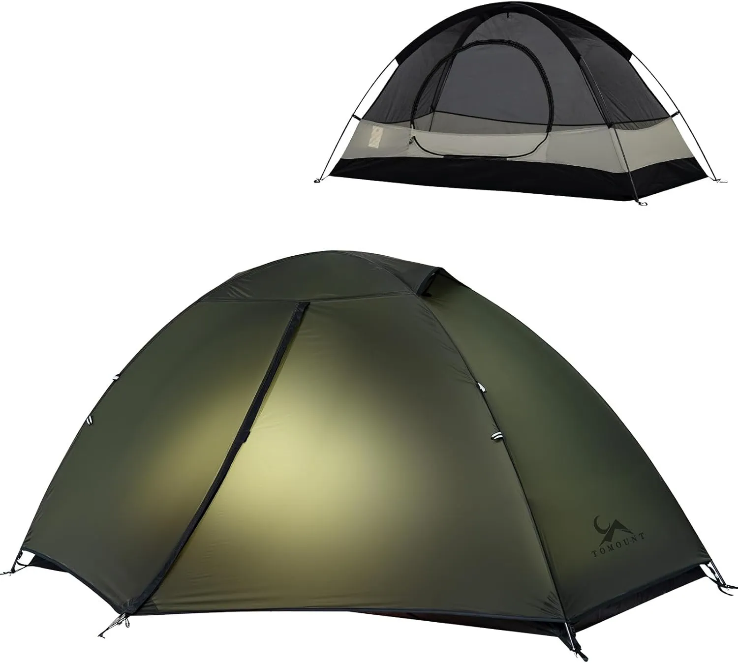 MC TOMOUNT Backpacking Tent 2 Person Tent Waterproof Lightweight Tent for Outdoor Camping Hiking