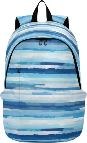 MCHIVER Travel Backpack Waves Sea Casual Daypack Backpacks Lightweight Carry on Bag Water Resistant Hiking Backpack for Women and Men