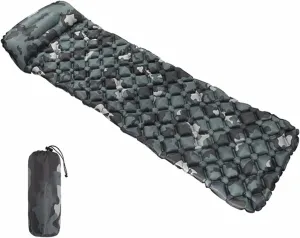 MDybf Air Bag Camping Mat Inflatable Mattress with Pillow Life Rescue 550g Cushion Pad, Camping Sleeping Mat (Color : B)