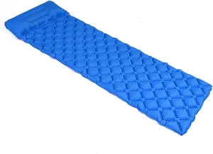MDybf Camping Sleeping Pad Inflatable Air Mattresses Outdoor Mat Furniture Bed Cushion (Color : Blue)
