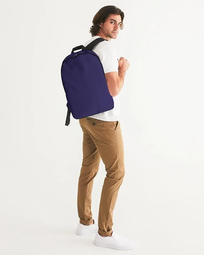 Medium Dark Midtone Blue Waterproof Backpack | C80M80Y0K60