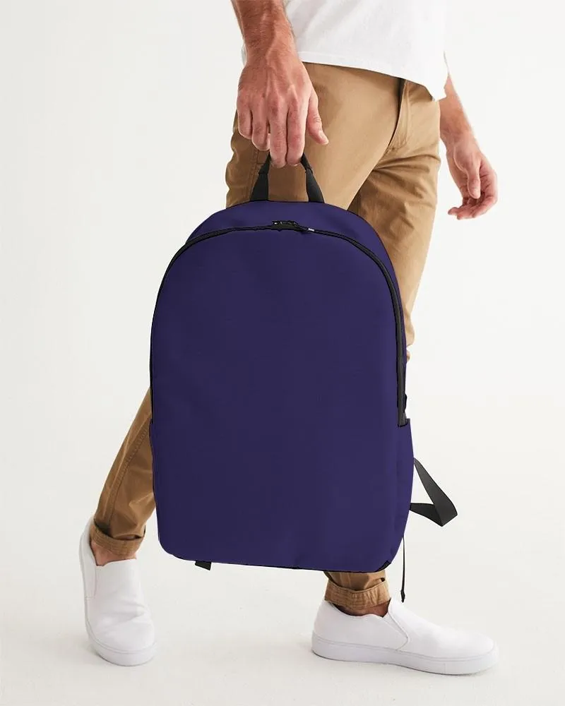 Medium Dark Midtone Blue Waterproof Backpack | C80M80Y0K60