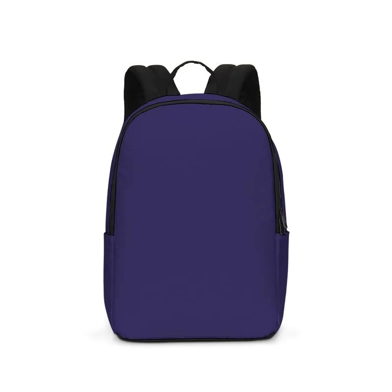 Medium Dark Midtone Blue Waterproof Backpack | C80M80Y0K60