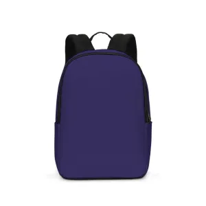 Medium Dark Midtone Blue Waterproof Backpack | C80M80Y0K60