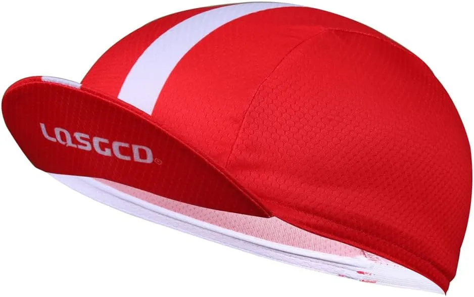 Meicynhoger 2-Pack Breathable Bike Cap Under Helmet for Men & Women, Polyester MTB Cycling Caps with Sun Visor