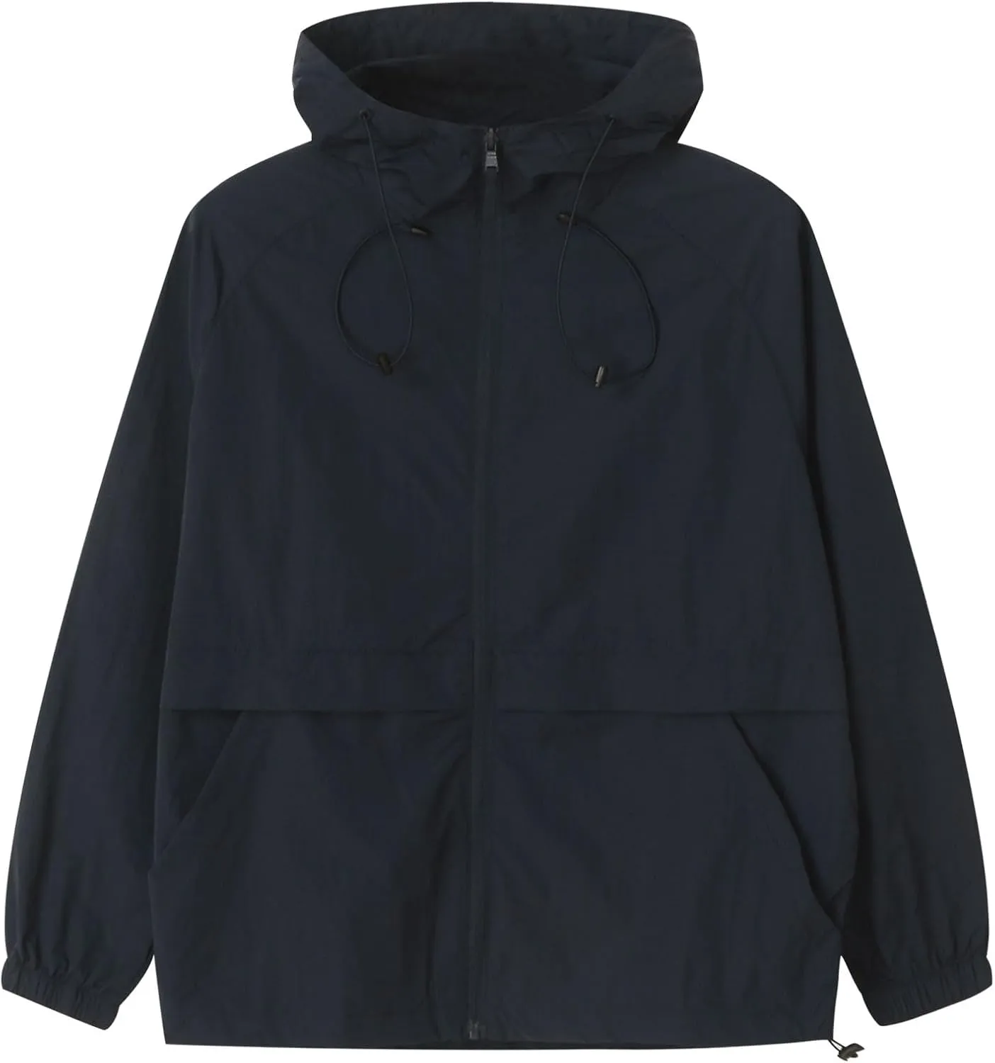 Men's Rain Jacket Lightweight Raincoat Breathable Waterproof Windbreaker Jackets with Hood for Hiking Travel Running