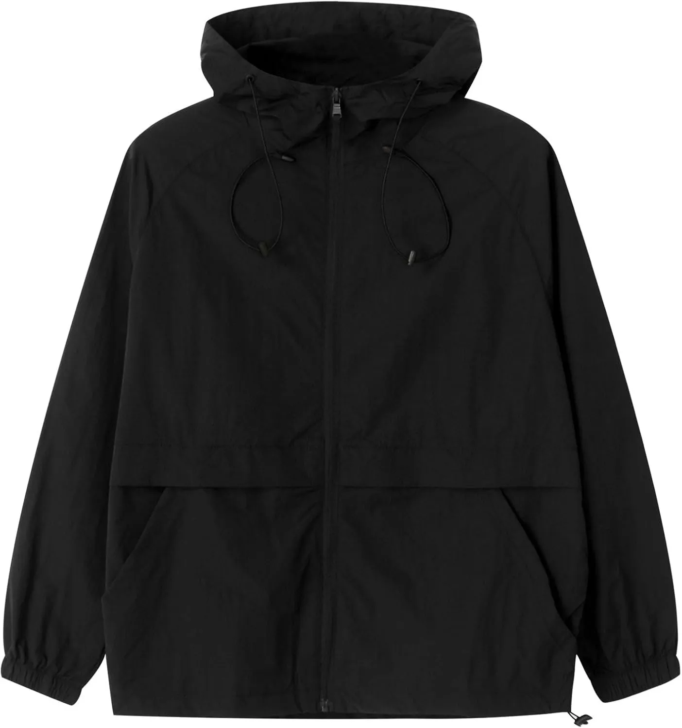 Men's Rain Jacket Lightweight Raincoat Breathable Waterproof Windbreaker Jackets with Hood for Hiking Travel Running