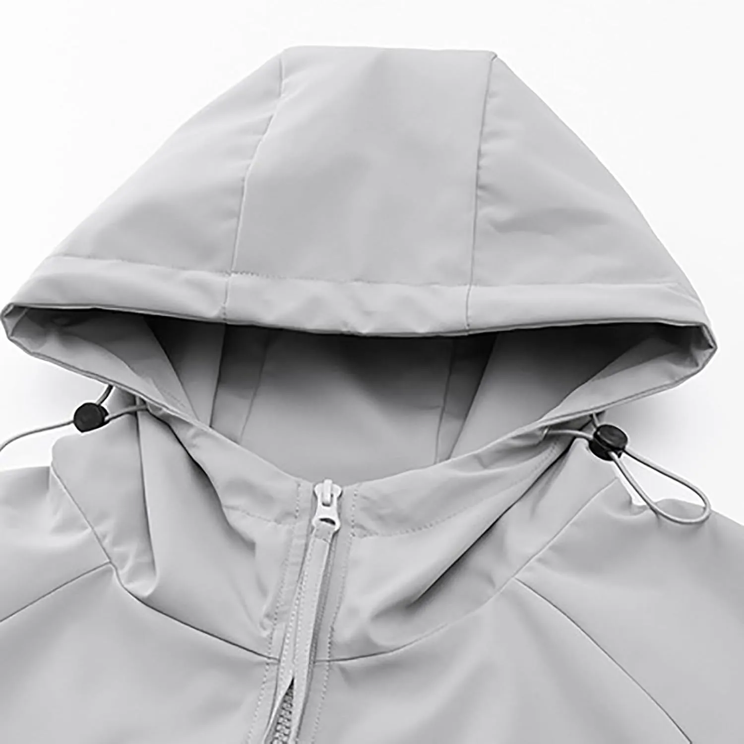 Men's Rain Jacket Waterproof Hooded Lightweight Breathable Active Outdoor Raincoat for Outdoor Cycling Hiking Running