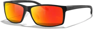 Mens Sunglasses Polarized UV400, Metal Frame for Driving Fishing Sports, Carbon Fiber & Al-Mg Ultralight