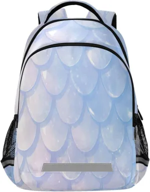 Mermaid Scales Design Waterproof Backpack - Casual Outdoor Sports Daypack with Ergonomic Shoulder Straps#559