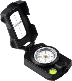 Metal Compass Zinc Alloy Gradometer Multi-Function Waterproof Thermometer with Luminous