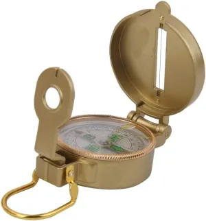 Metal Military Engineer North Arrow Floating Dial Directional Compass ( Golden )