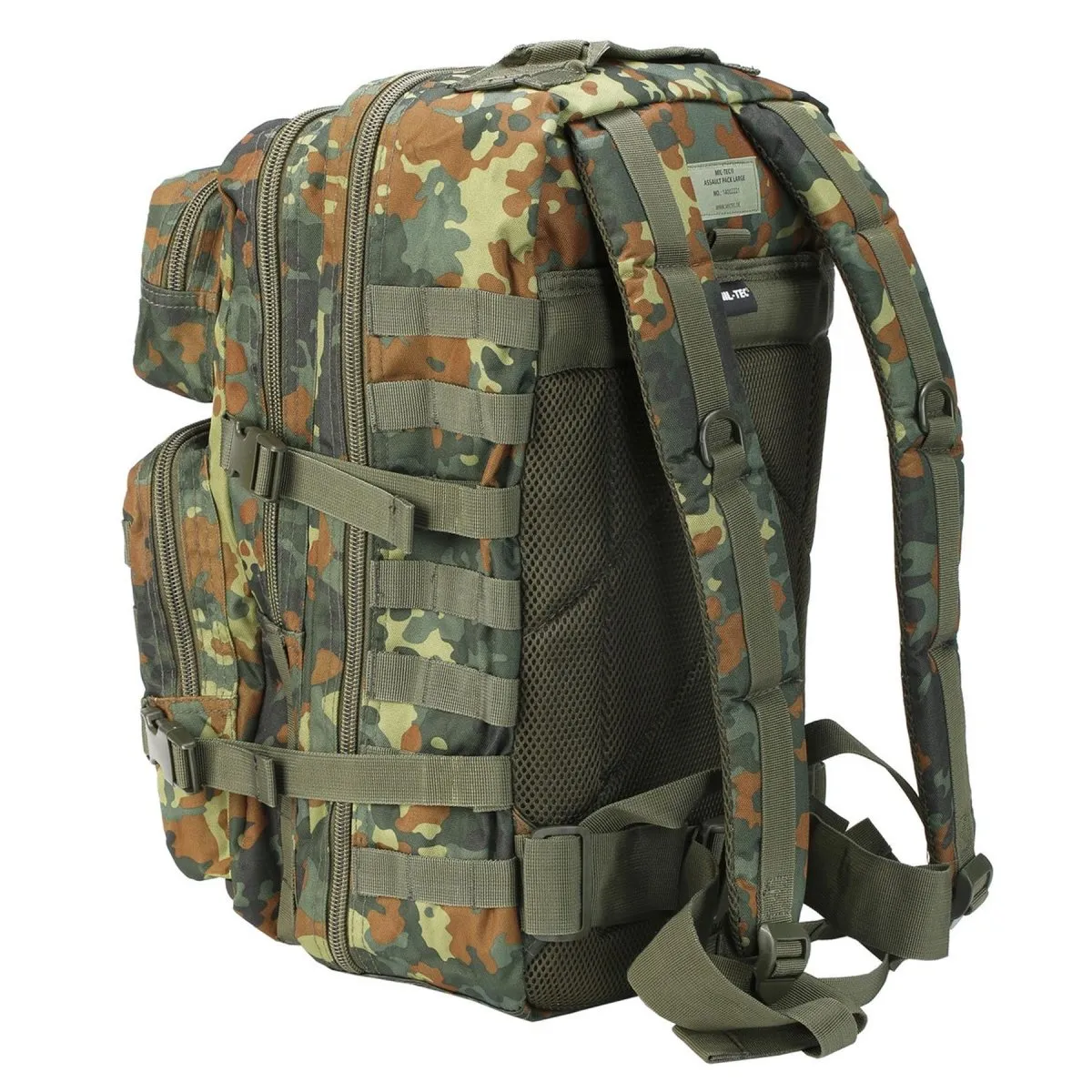 MIL-TEC U.S. Assault trekking rucksack large 36L backpack flecktarn daypack bag