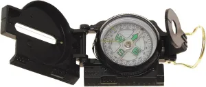 Military Marching Compass, Metal Body, Liquid Filled