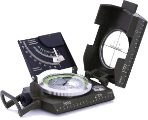 Military Sighting Compass, Backpacking Survival Camping Compass Compact Handheld Compass with Declination with Carry Bag, Waterproof Boy Scout for Camping Hiking Hunting Outdoor