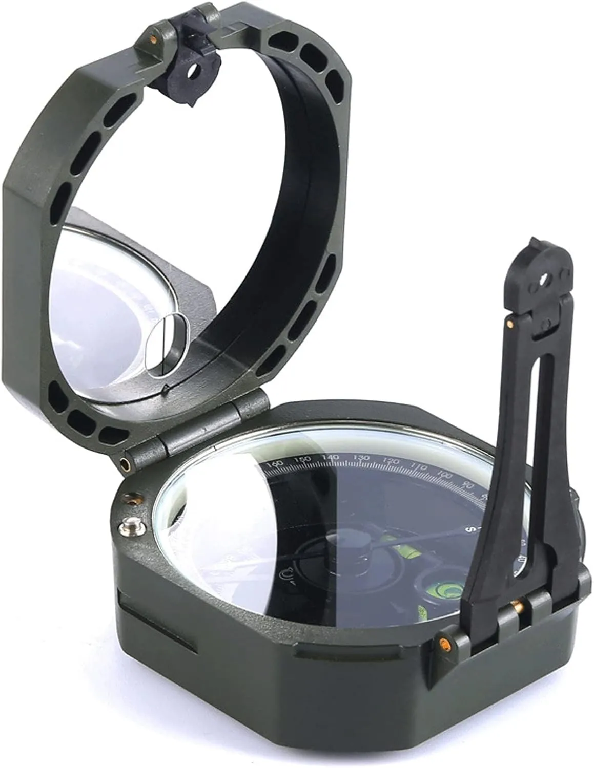 Military Sighting Compass, Backpacking Survival Camping Compass Compact Handheld Compass with Declination with Carry Bag, Waterproof Boy Scout for Camping Hiking Hunting Outdoor