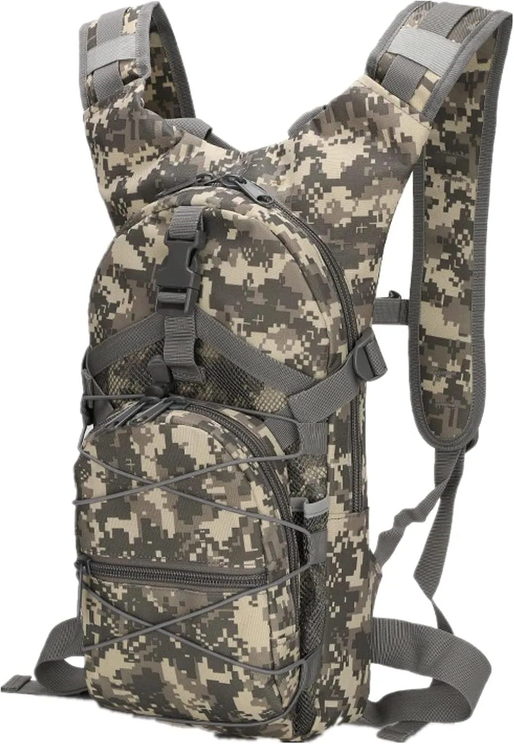 Military Tactical Backpack, 15L Outdoor Travel MOLLE Army daypack Bag for Climbing Trekking Hiking Running Cycling Biking Sports