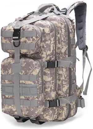 Military Tactical Backpack 3 Day Assault Pack Army Molle Bag Backpacks Rucksack 35L (ACU Digital)