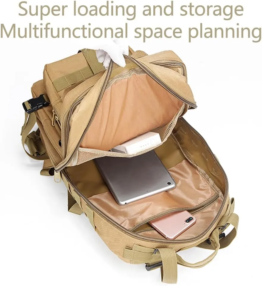 Military Tactical Backpack 3 Day Assault Pack Army Molle Bag Backpacks Rucksack 35L (ACU Digital)