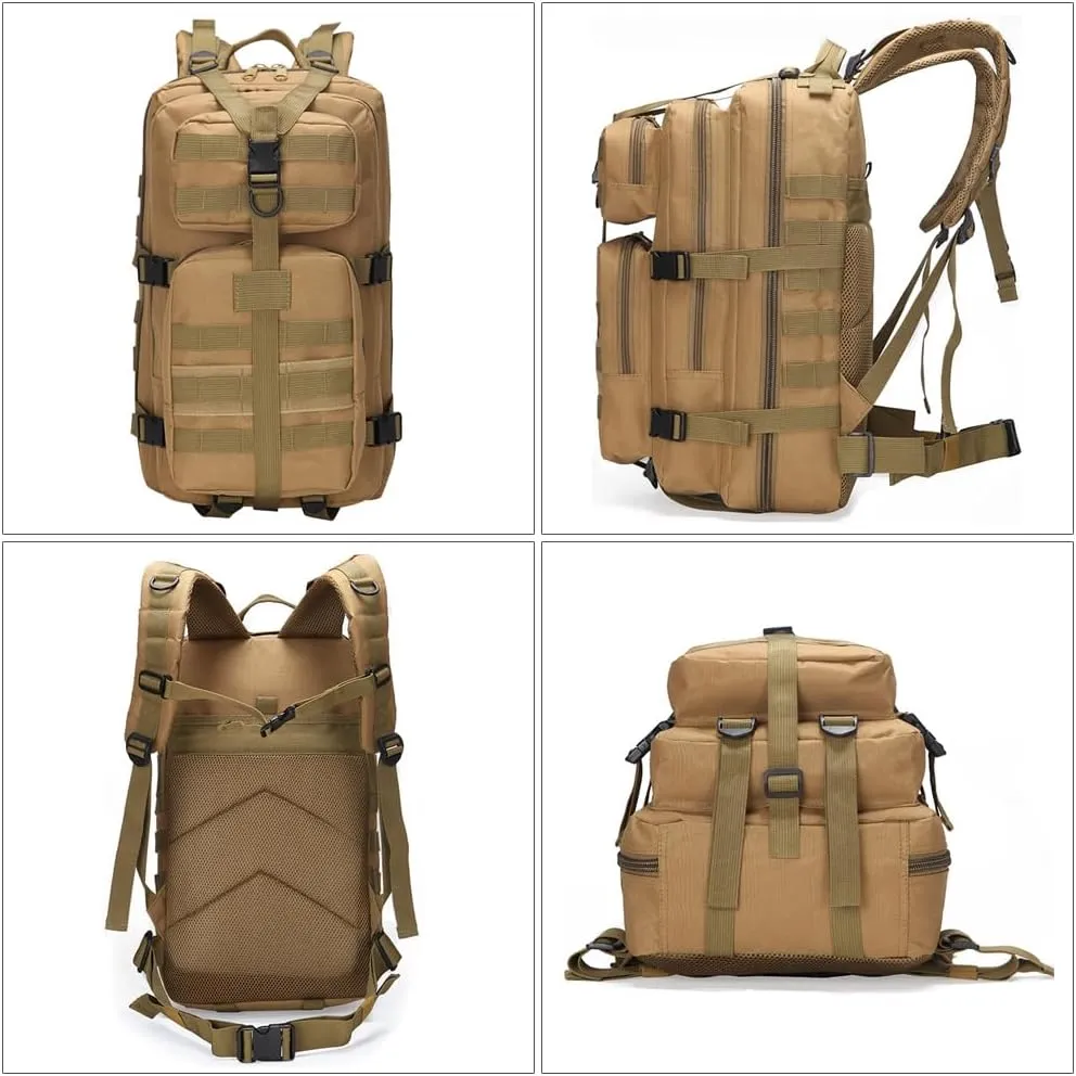 Military Tactical Backpack 3 Day Assault Pack Army Molle Bag Backpacks Rucksack 35L (Jungle Digital)