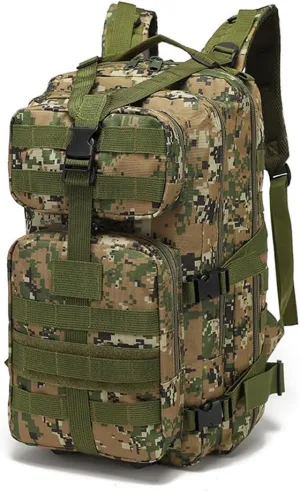 Military Tactical Backpack 3 Day Assault Pack Army Molle Bag Backpacks Rucksack 35L (Jungle Digital)