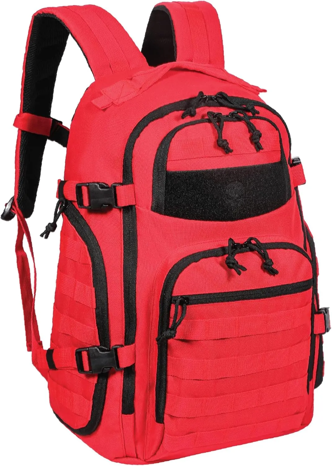 Military Tactical Backpack for Men, 35L Tactical Laptop Backpack, Tactical Bag Bug Out Bag, Army 3 Days Assault Pack - Red