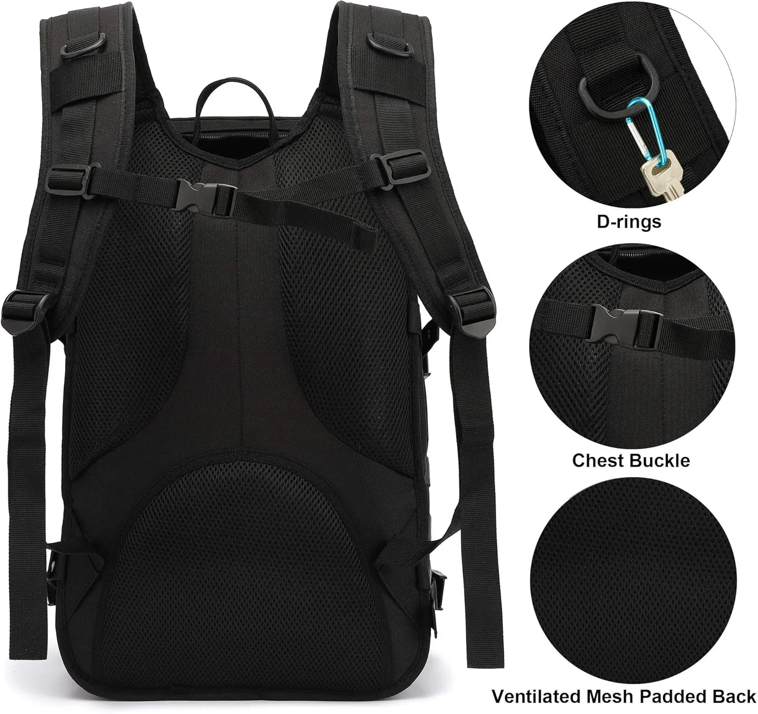 Military Tactical Backpack for Men, Survival Army Backpacks for Camping Hiking Trekking