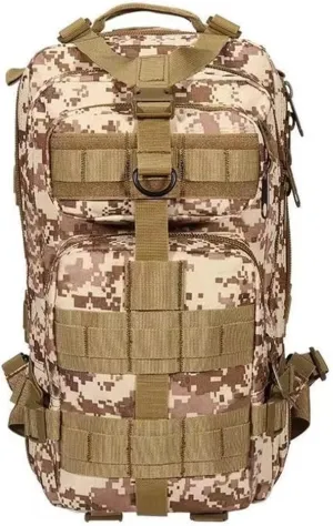 Military Tactical Camo Backpack for Men 40L Large Waterproof Camo Backpack for Hunting Tactical Travel Backpack (Desert Camo N2)