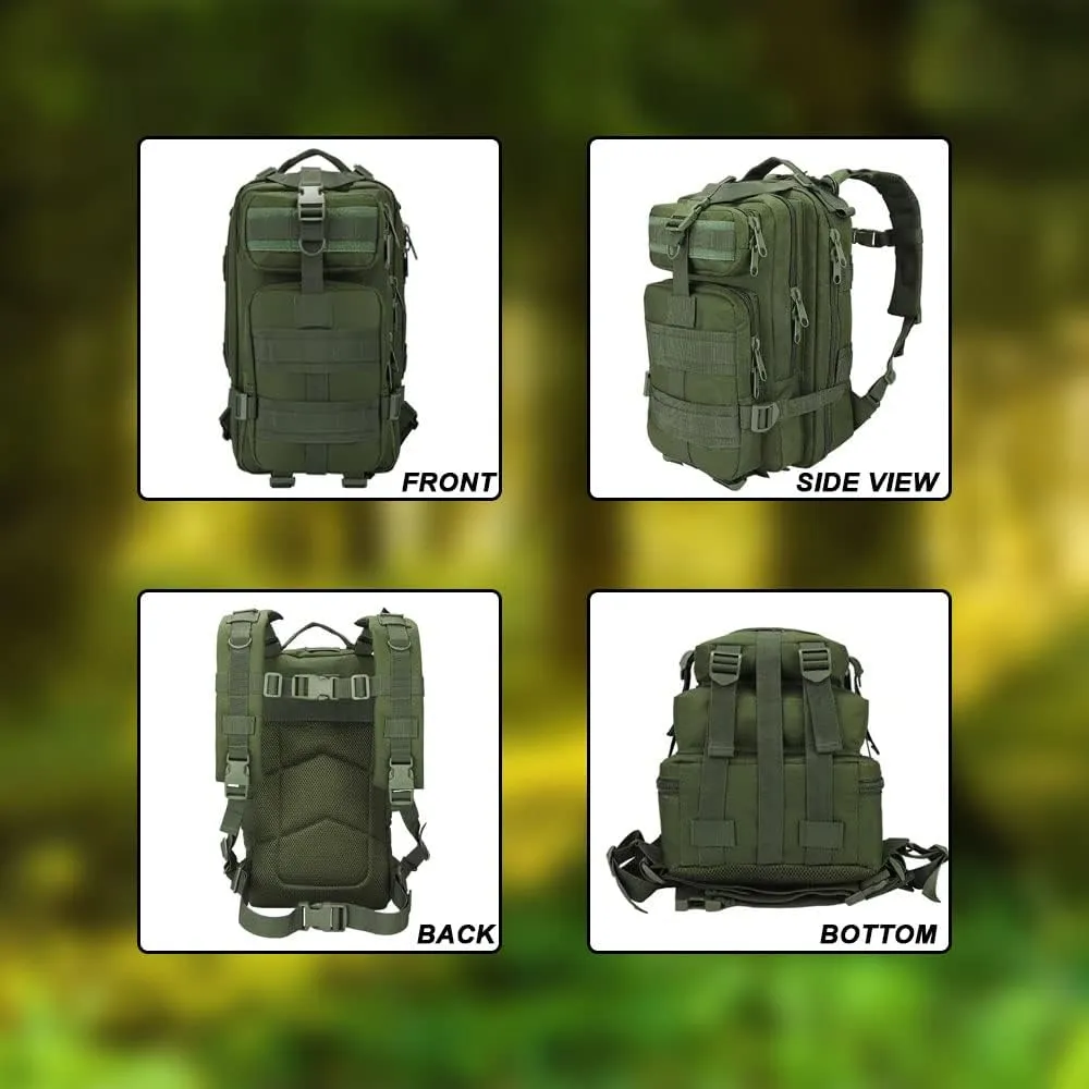Military Tactical Camo Backpack for Men 40L Large Waterproof Camo Backpack for Hunting Tactical Travel Backpack (Desert Camo N2)