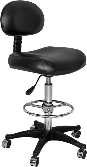 Minerva Premium Extra High Tech Stool in Black