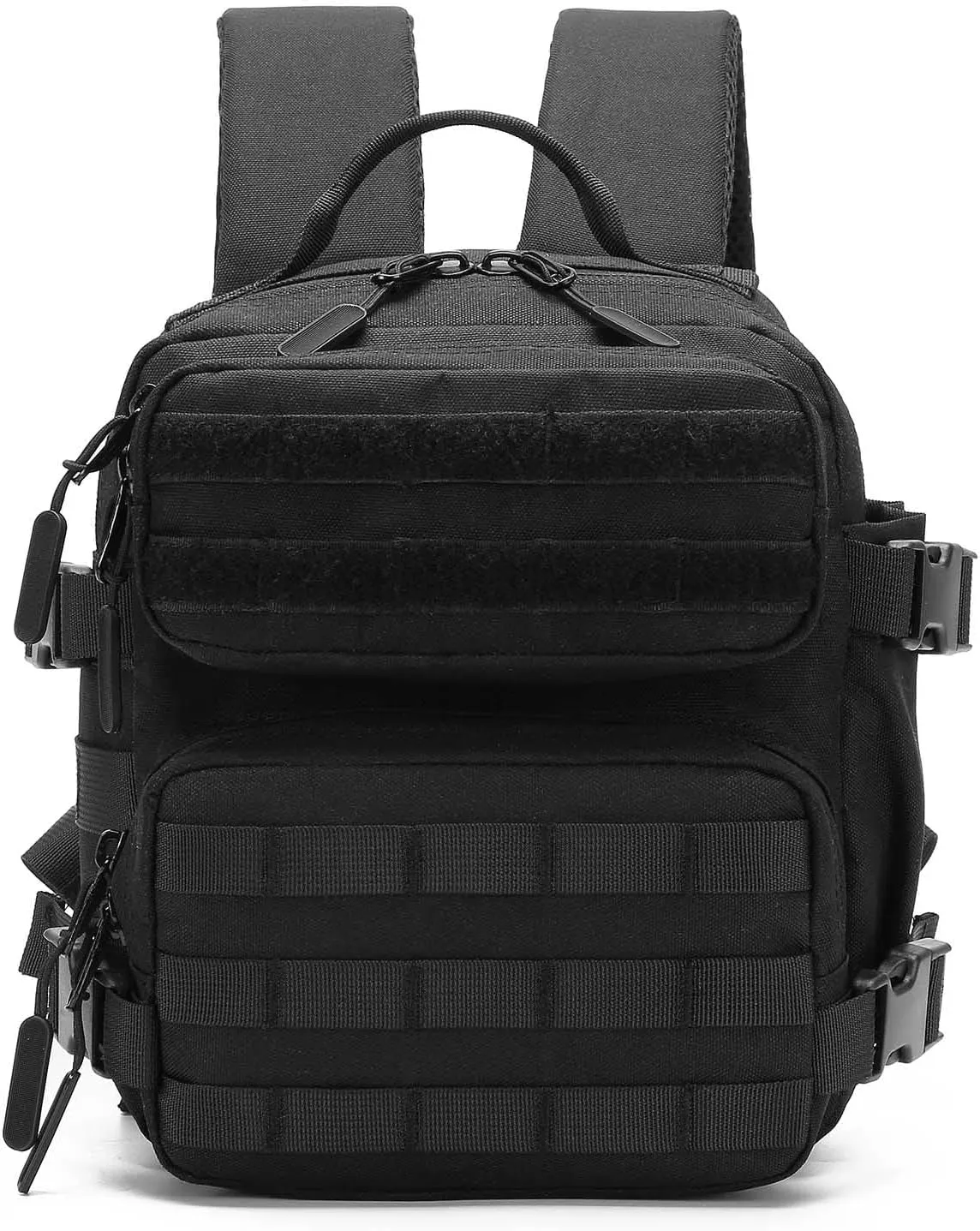 Mini Backpack for Women and Men, 9L Small Hiking Backpack of Gym, Travel, Camping (Black)