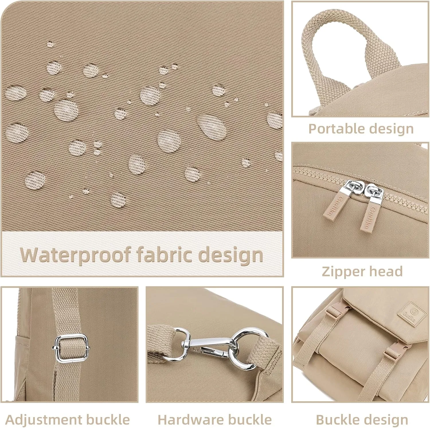 Mini Waterproof Backpack Purse for Women and Men,Small Travel Daypack
