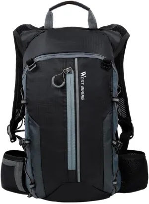 Moiitee 10L Ultra-light Waterproof Bike Backpack with Hydration Bladder, Suitable for Cycling, Hiking, and Snow Activities (Gray)