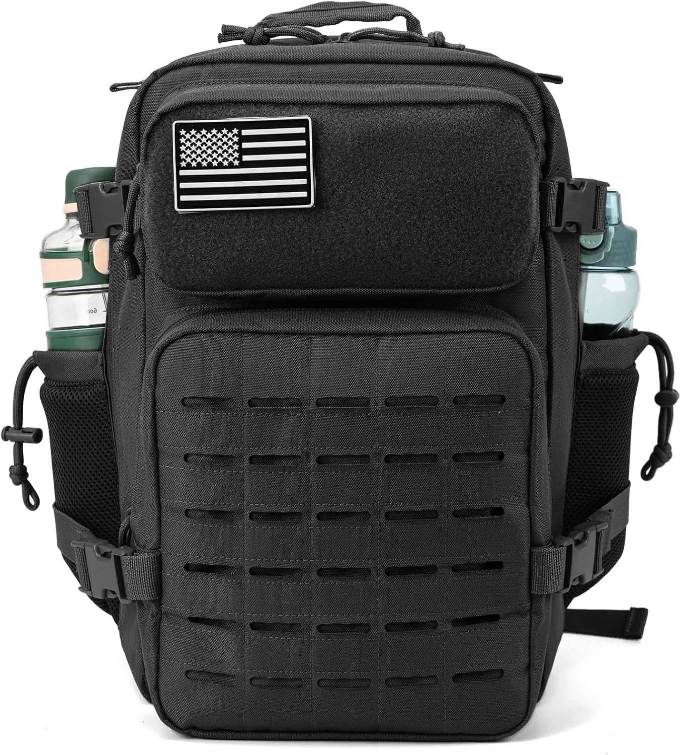 Molle Military Tactical Daypack - 25L with Bottle Holder
