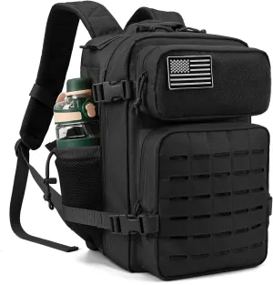 Molle Military Tactical Daypack - 25L with Bottle Holder