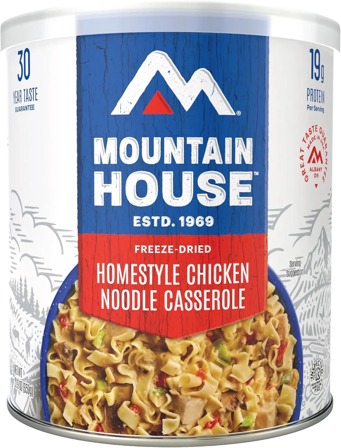 Mountain House Homestyle Chicken Noodle Casserole #10 Can | Freeze Dried Survival & Emergency Food | 10 Servings