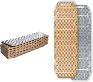 Mountain Spring Mummy M1 Series Moisture-Proof Folding Closed Cell Foam Sleeping Pad R-1.9 | Ultra-Lightweight Hexagonal Design Sleeping Mat for Camping Hiking Backpacking