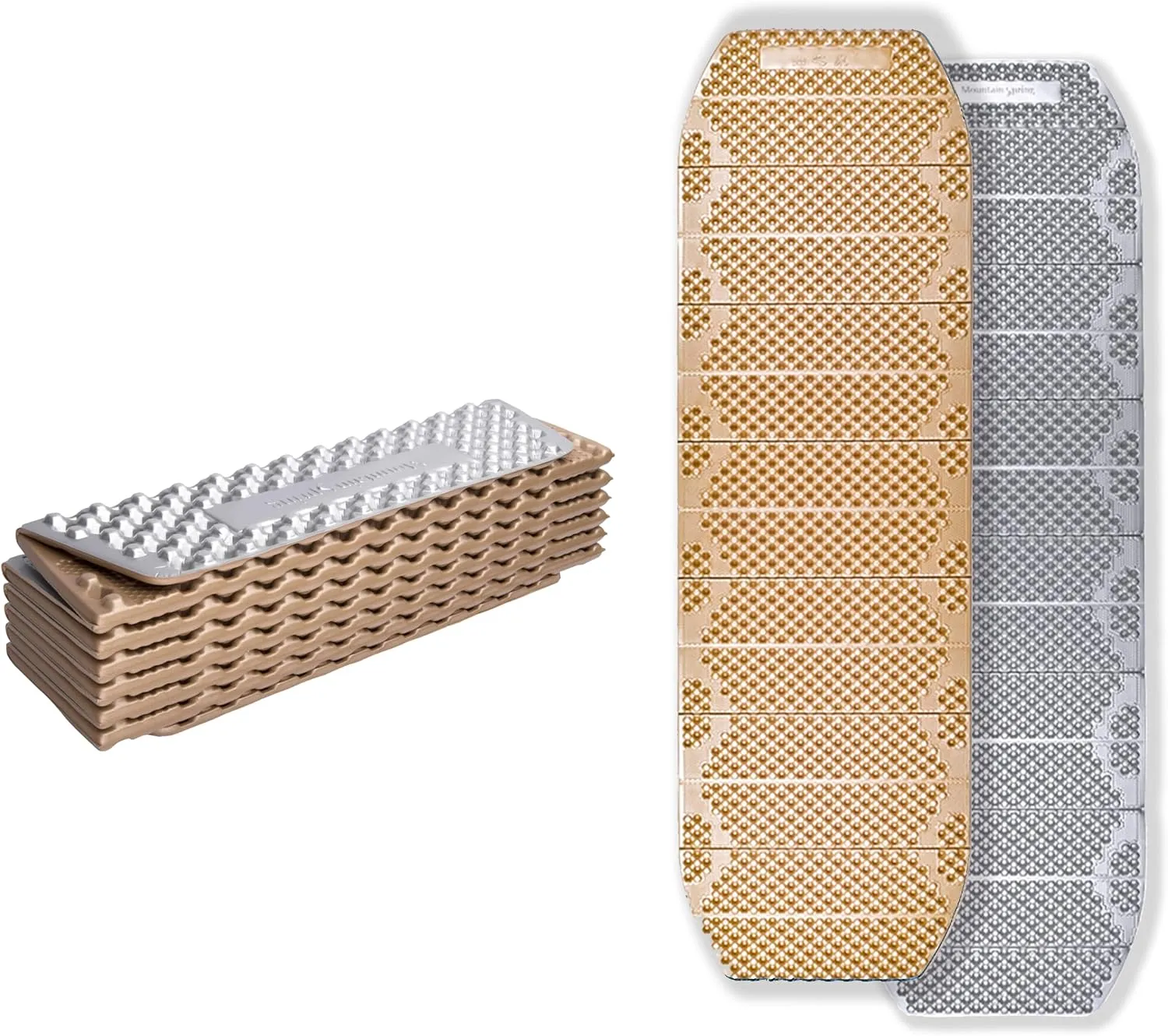 Mountain Spring Mummy M1 Series Moisture-Proof Folding Closed Cell Foam Sleeping Pad R-1.9 | Ultra-Lightweight Hexagonal Design Sleeping Mat for Camping Hiking Backpacking