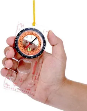 Multifunction Compass, Navigation Compass for Map Reading, for Orienteering and Survival Mountaineering or Hiking Durable，Provide Accurate Direction Help, Easy to Carry