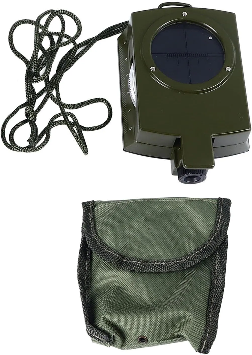 Multifunctional Compass in Black with Inclinometer and Map Features for Hiking Camping Navigation Outdoor Survival