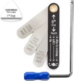 MusicNomad Truss Rod Neck Relief Measure and Adjust Kit Compatible with Martin Guitars (MN612)