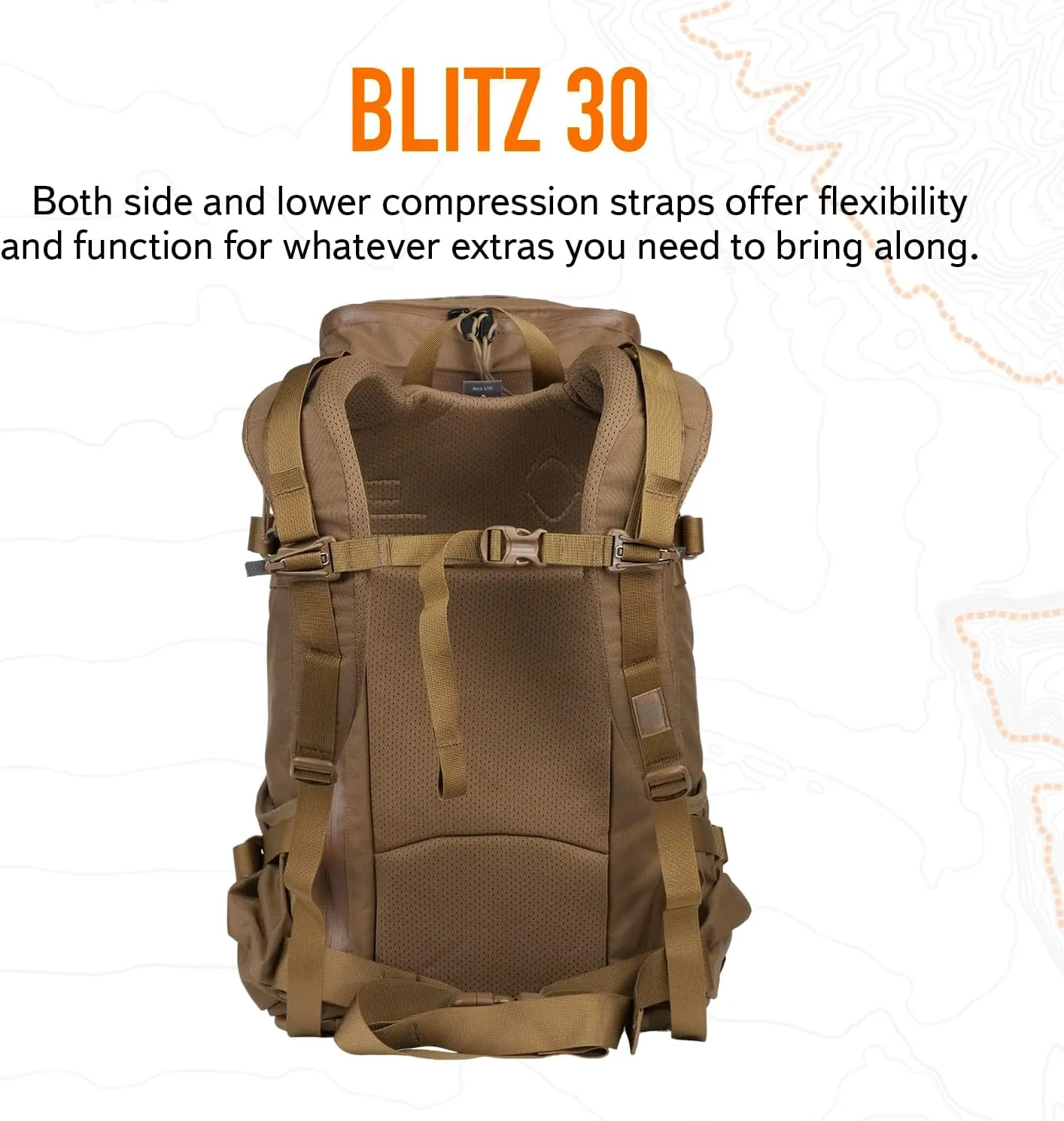 Mystery Ranch Blitz 30 Backpack - Tactical Daypack Molle Hiking Packs, 30L, S/M, Coyote