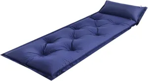 n Camping Sleeping Pad Inflatable Sleeping Mat with Pillow , Self Inflating Sleeping Pad Compact 1" Thick Ultralight Waterproof Camping Air Mattress for Backpacking Hiking Tent Traveling (Blue)