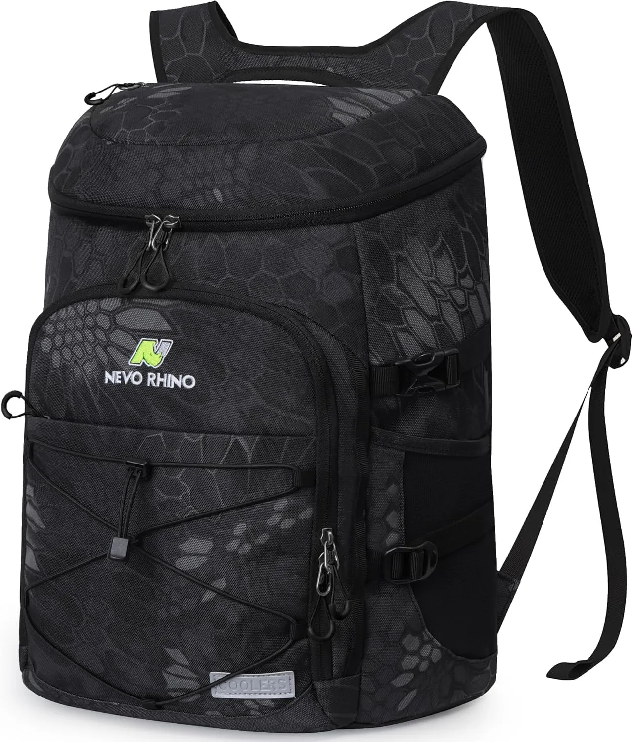 N NEVO RHINO Insulated Backpack Cooler - 36/54 Can Capacity, Waterproof Leak-Proof Lightweight Multi-Functional & Spacious， Ideal for Camping, Travel, Beach, Picnics， Lunch & Day Trips