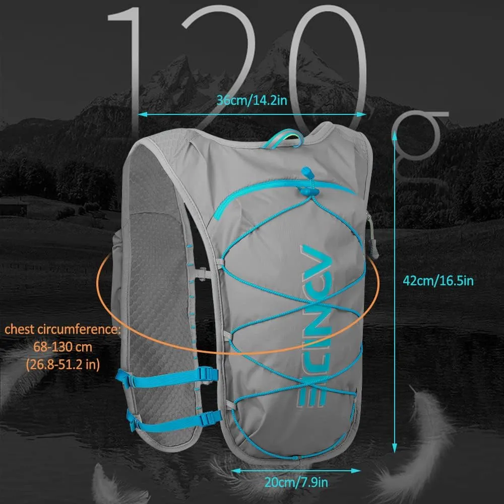 NARUTOO Running Hydration Vest, Lightweight Hydration Backpack Functional Running Vest for Women and Men Cycling Running Climbing Hiking Vest Pack