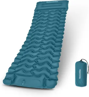 Naturehike Camping Sleeping Pad, Ultralight Camping Mat with Pillow Built-in Foot Pump