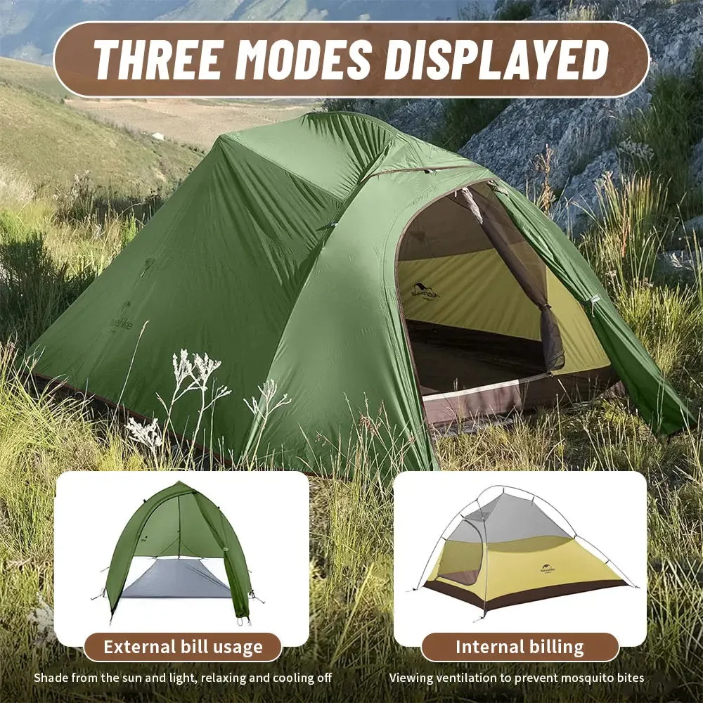 Naturehike Cloud Up 2-Person Ultralight Camping Tent – Waterproof & Durable Hiking Tent